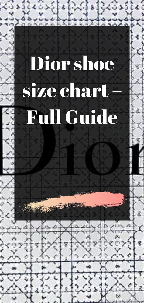 mens dior size guide|dior size chart women.